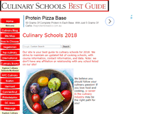 Tablet Screenshot of culinary-schools-bestguide.com